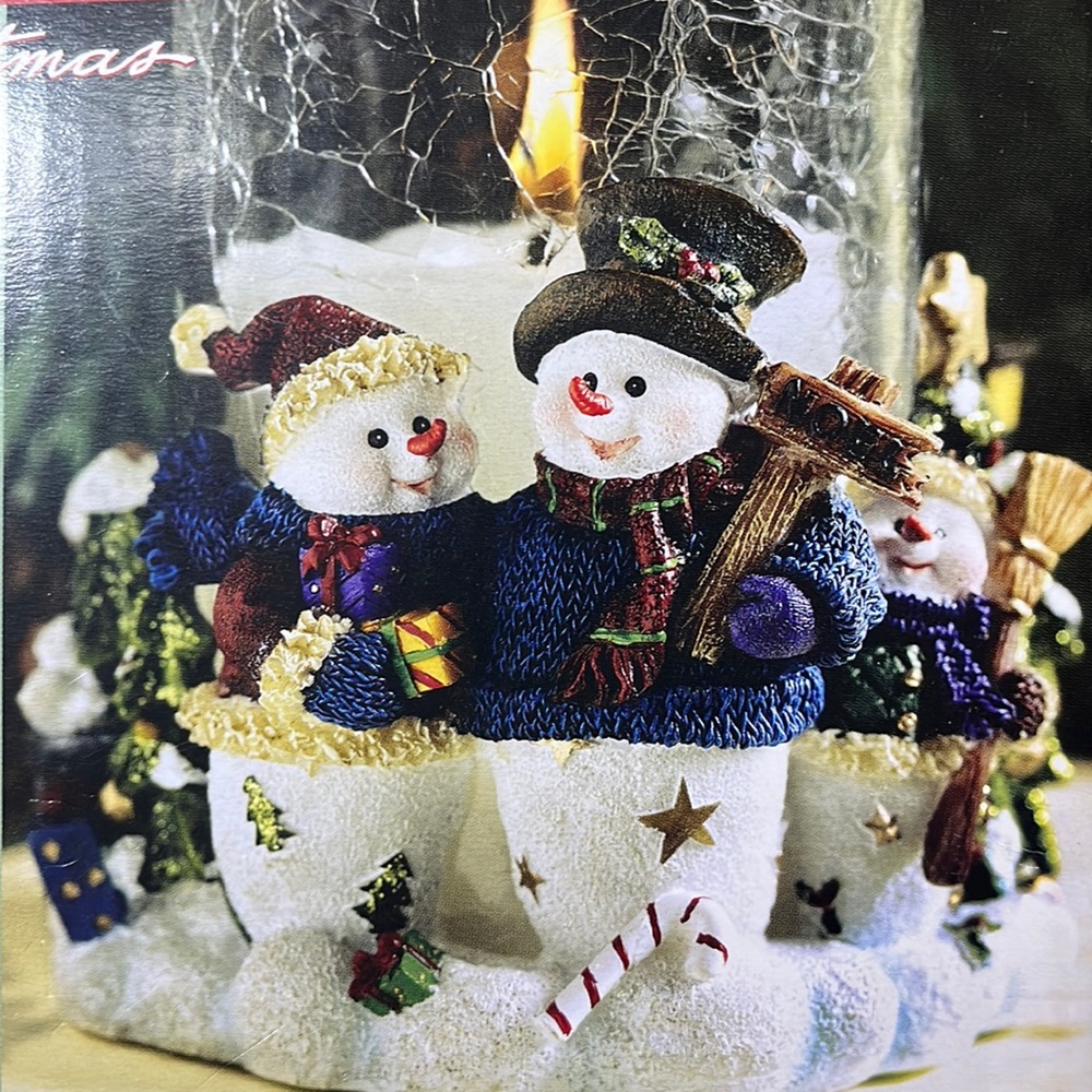 New Snowman Hurricane Lamp